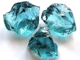glass rocks-glass chunks turquoise | seal