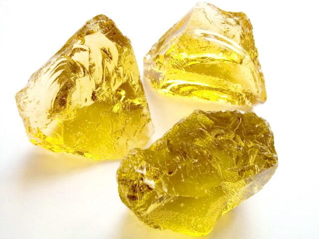 glass chunks glass rocks yellow