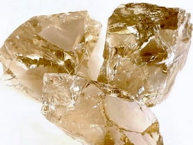 glass chunks glass rocks amber light