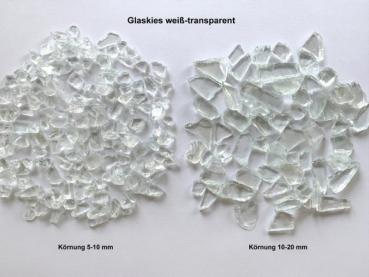 Glass Gravel  Clear 5-10 mm and 10-20 mm Glass Chippings