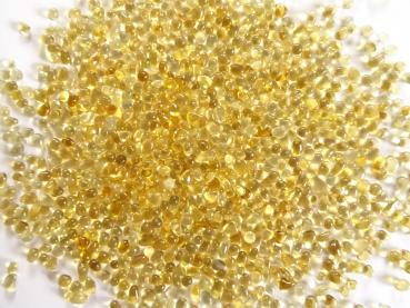 Glass Beads Yellow 3-6 mm | 1 Kg | Glass Pebbles Aggregates