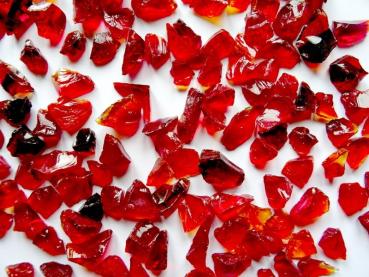 glass stones ruby red 9-12 mm