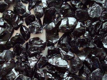 Glass Stones 20-40 mm Black | Dry Dust Free 20 Kg | fire pit glass | glass lump