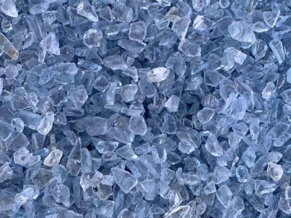 Glass Gravel  Ice Blue 5-10 mm | 20 Kg | Glass Chippings