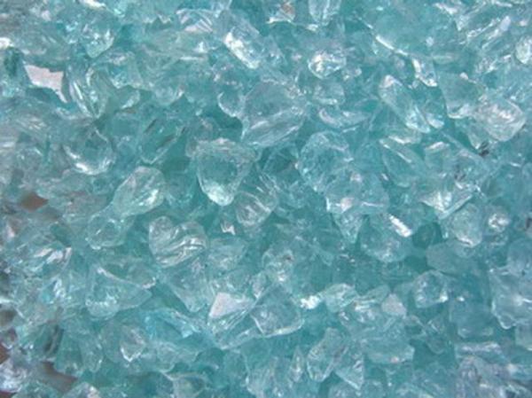 Glass Gravel  Turquoise 5-10 mm | 20 Kg | Glass Chippings